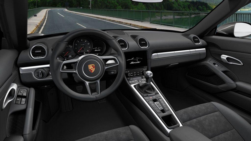 Interni della Porsche 718 Boxster
