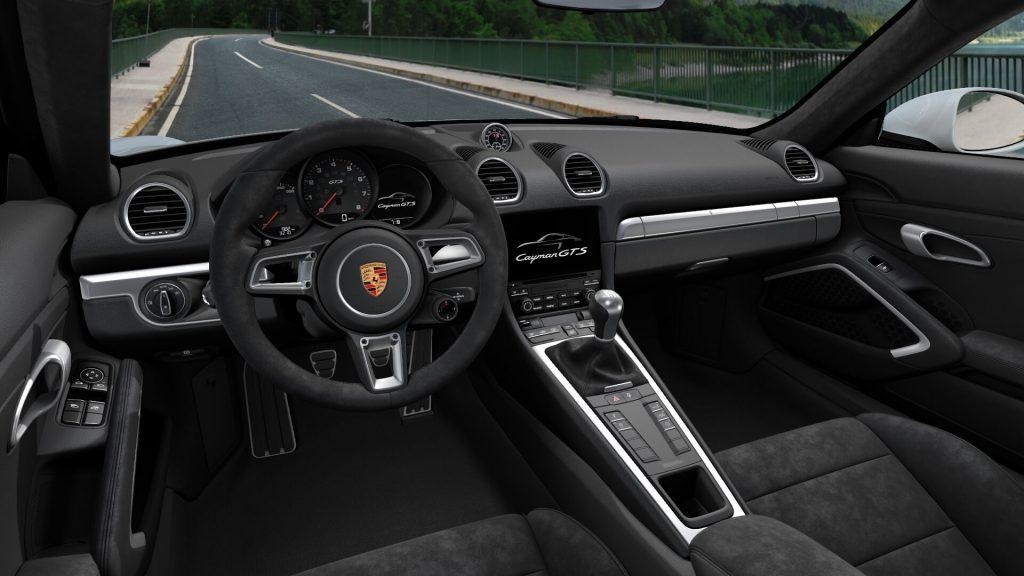 Interni della Porsche 718 Cayman GTS