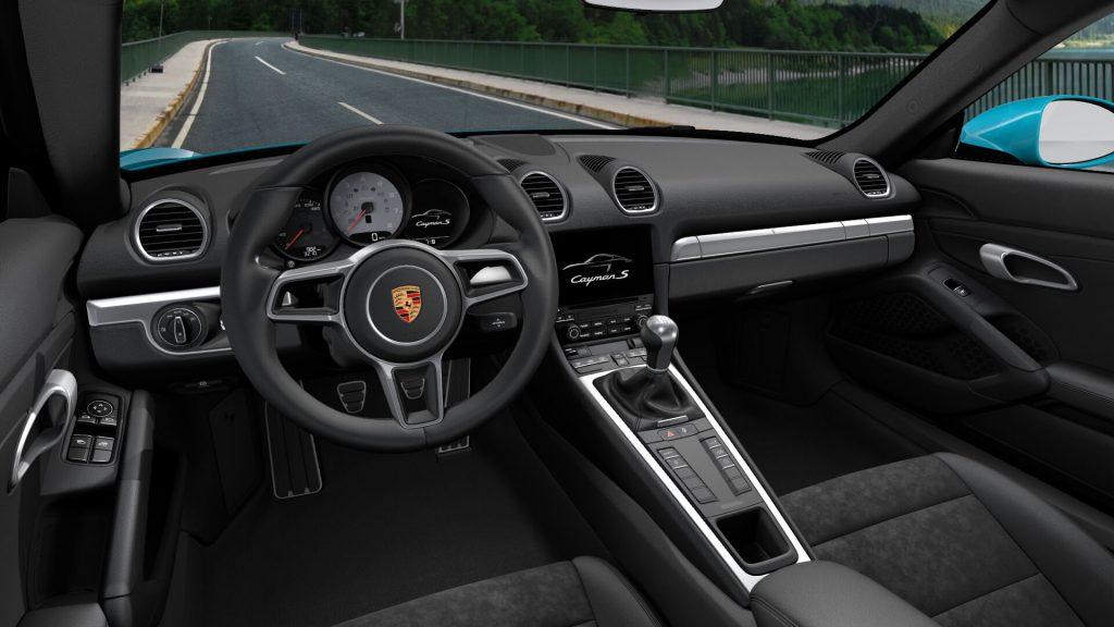Interni della Porsche 718 Cayman S