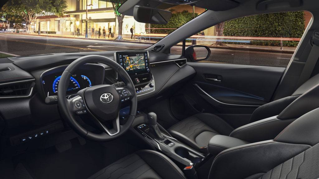 Interni della Toyota Corolla