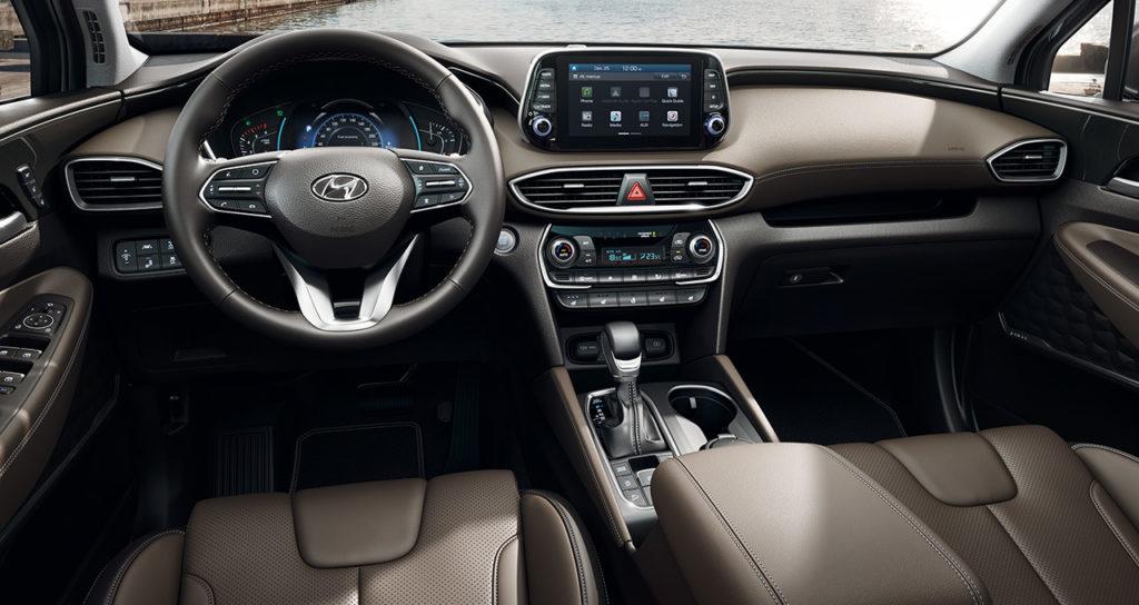 Interni della Hyundai Santa Fe